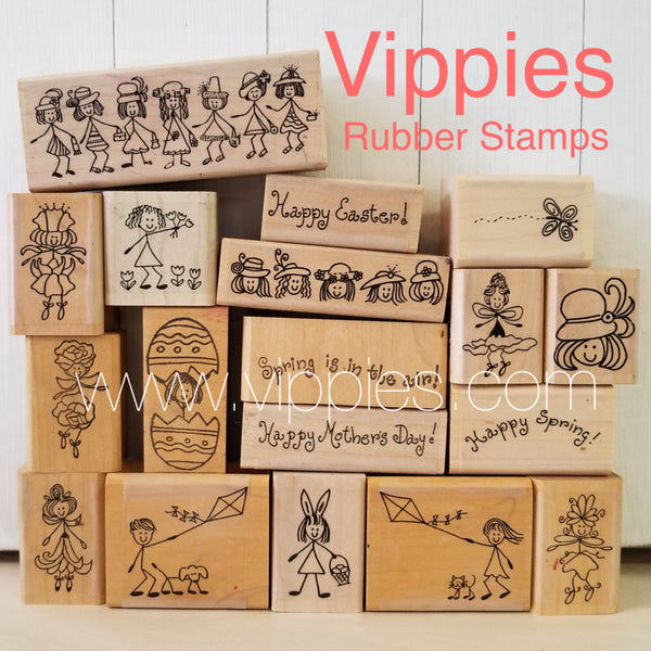 Easter and Spring Rubber Stamps