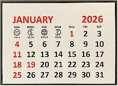 Medium 2026 Self-Stick Calendar Pads