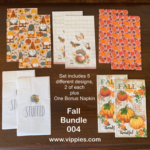 SNB-004 Special Napkin Bundle #4 Autumn Guest Napkins