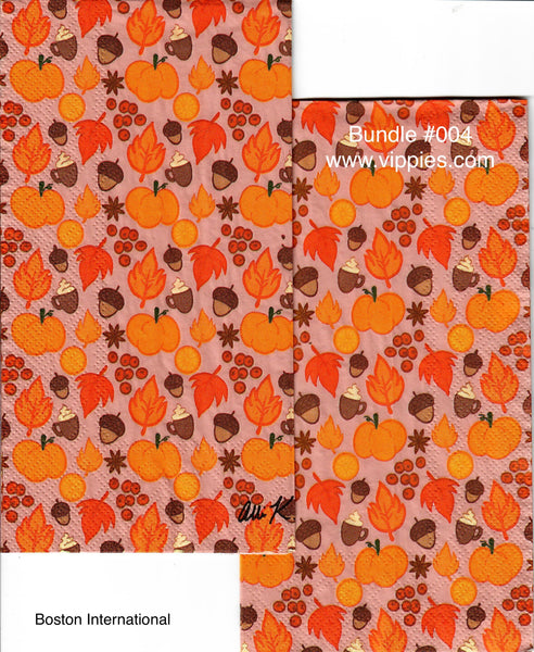 SNB-004 Special Napkin Bundle #4 Autumn Guest Napkins