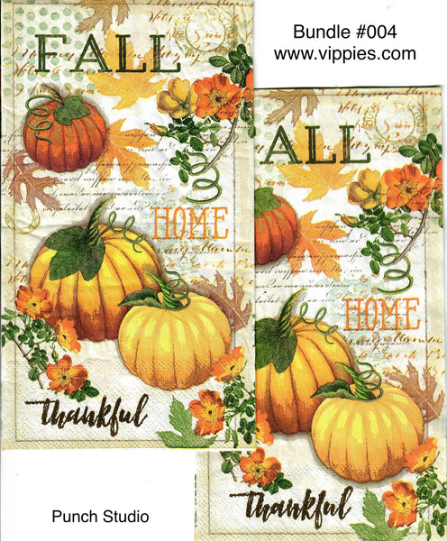 SNB-004 Special Napkin Bundle #4 Autumn Guest Napkins