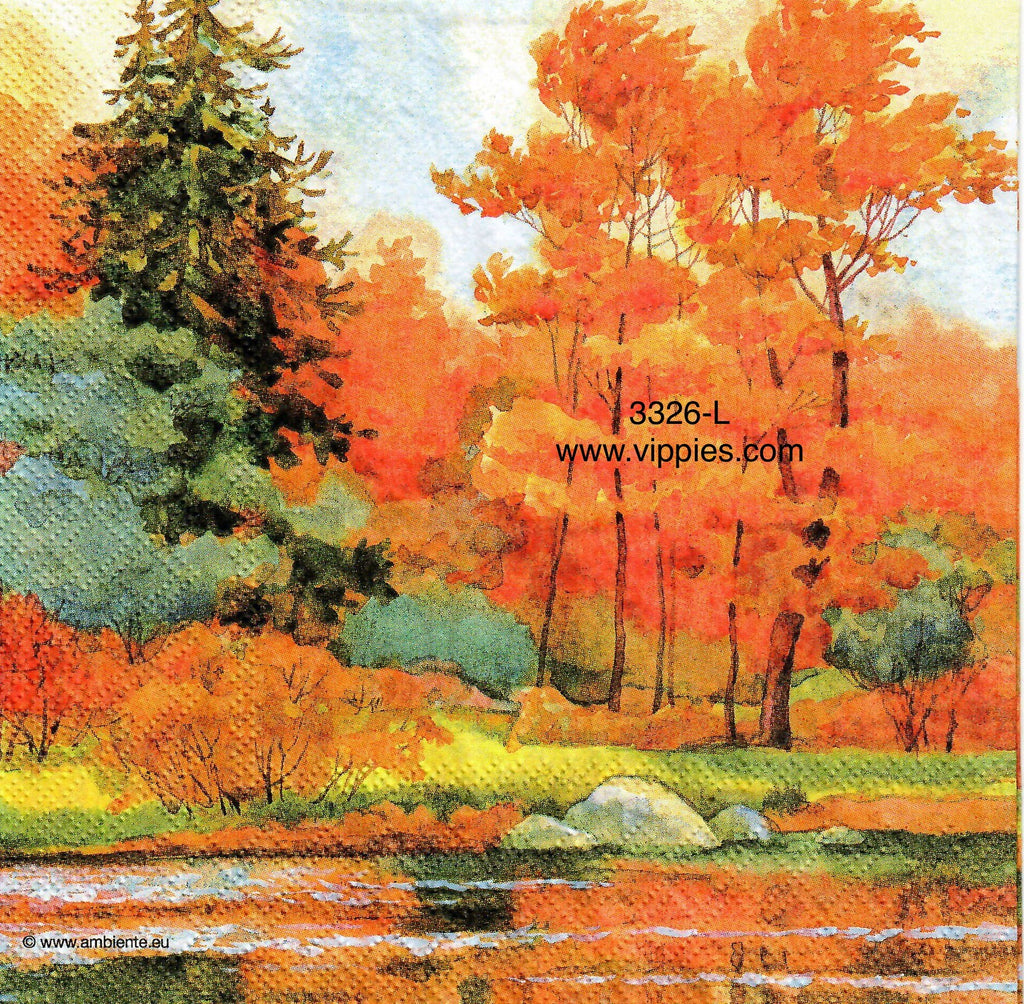 AT-3326-L Forest Lake Napkin for Decoupage