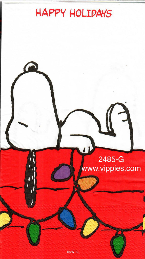 C-2485-G Big Snoopy Doghouse Guest Napkin for Decoupage