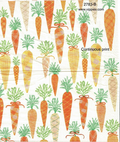 EAST-2783-B Country Carrots Napkin for Decoupage
