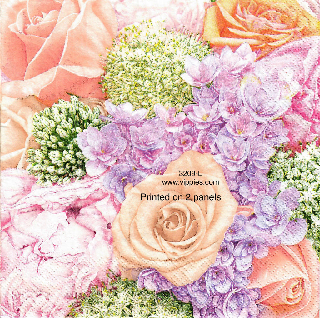 FL-3209-L Summer Flowers Napkin for Decoupage