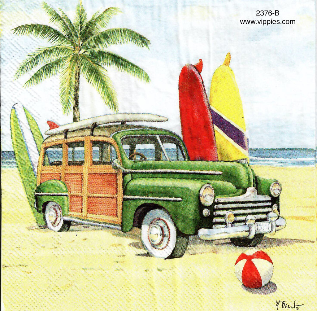 NS-2376-B Beach Woody Napkin for Decoupage