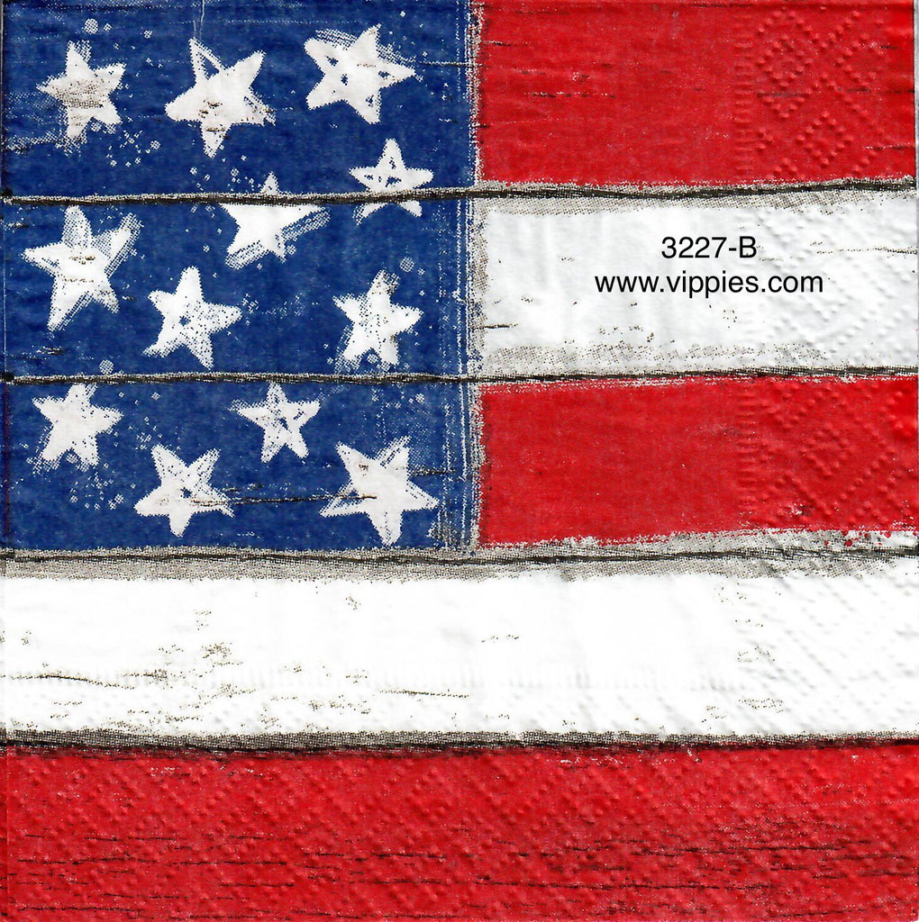 PAT-3227-B Farm Flag Planks Napkin for Decoupage