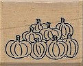 Pumpkin Pile Rubber Stamp 2309C