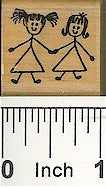 Girlfriends Rubber Stamp 2103B