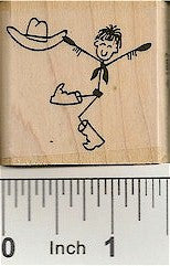 Cowboy Rubber Stamp 2152D