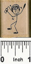 Guy Radio Rubber Stamp 2257D