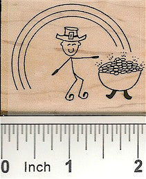 Pot of Gold Rubber Stamp 2282E