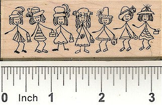 Ladies En Vogue Rubber Stamp 2301H