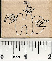 HO Elves Rubber Stamp 2329E