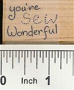 Sew Wonderful Rubber Stamp 2351C