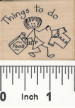 To Do Gal Rubber Stamp 2381E