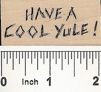 Small Cool Yule Rubber Stamp 2428C
