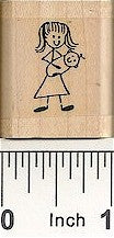 Babysitter Rubber Stamp 2475C