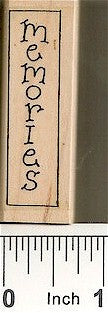 Vert. Memories Rubber Stamp 2481D