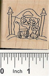 Girl Dreamer Rubber Stamp 2491E