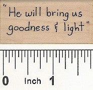 Bring Us Light Rubber Stamp 2495C