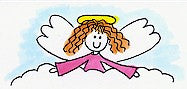 Greetings Angel Rubber Stamp 2537F