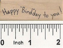 Happy Bird-day Rubber Stamp 2561D