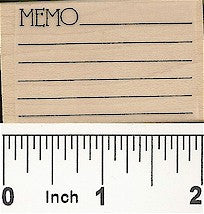 Memo Inside Rubber Stamp 7678D