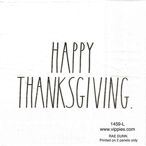 AT-1459 Rae Dunn Happy Thanksgiving Napkin for Decoupage
