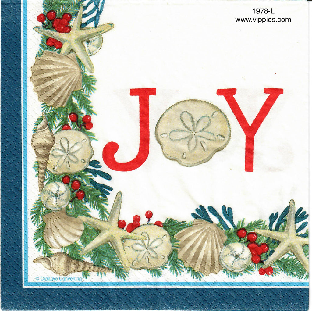 C-1978 Joy Sand Dollar Napkin for Decoupage