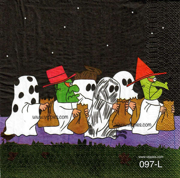 CTN-097 Peanuts Halloween Parade Napkin for Decoupage