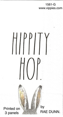 EAST-1561 Rae Dunn Hippity Hop Guest Napkin for Decoupage