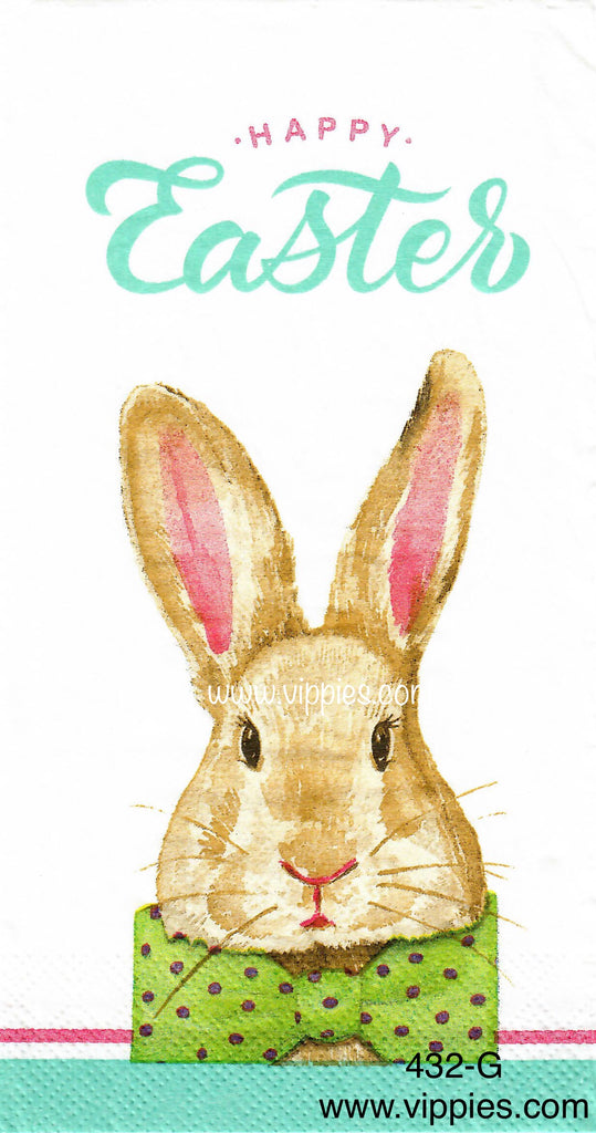 EAST-432 Happy Easter Bunny Napkin for Decoupage