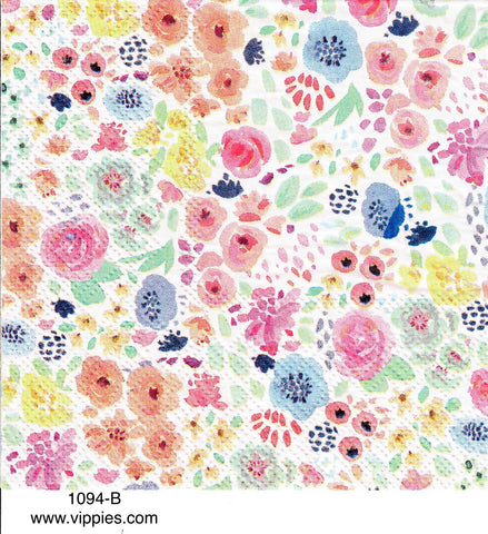 FL-1094 Small Print Floral Napkin for Decoupage