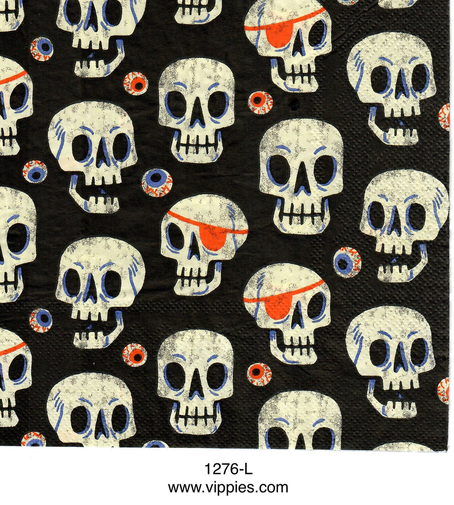 HWN-1276 Skulls Eyeballs Napkin for Decoupage