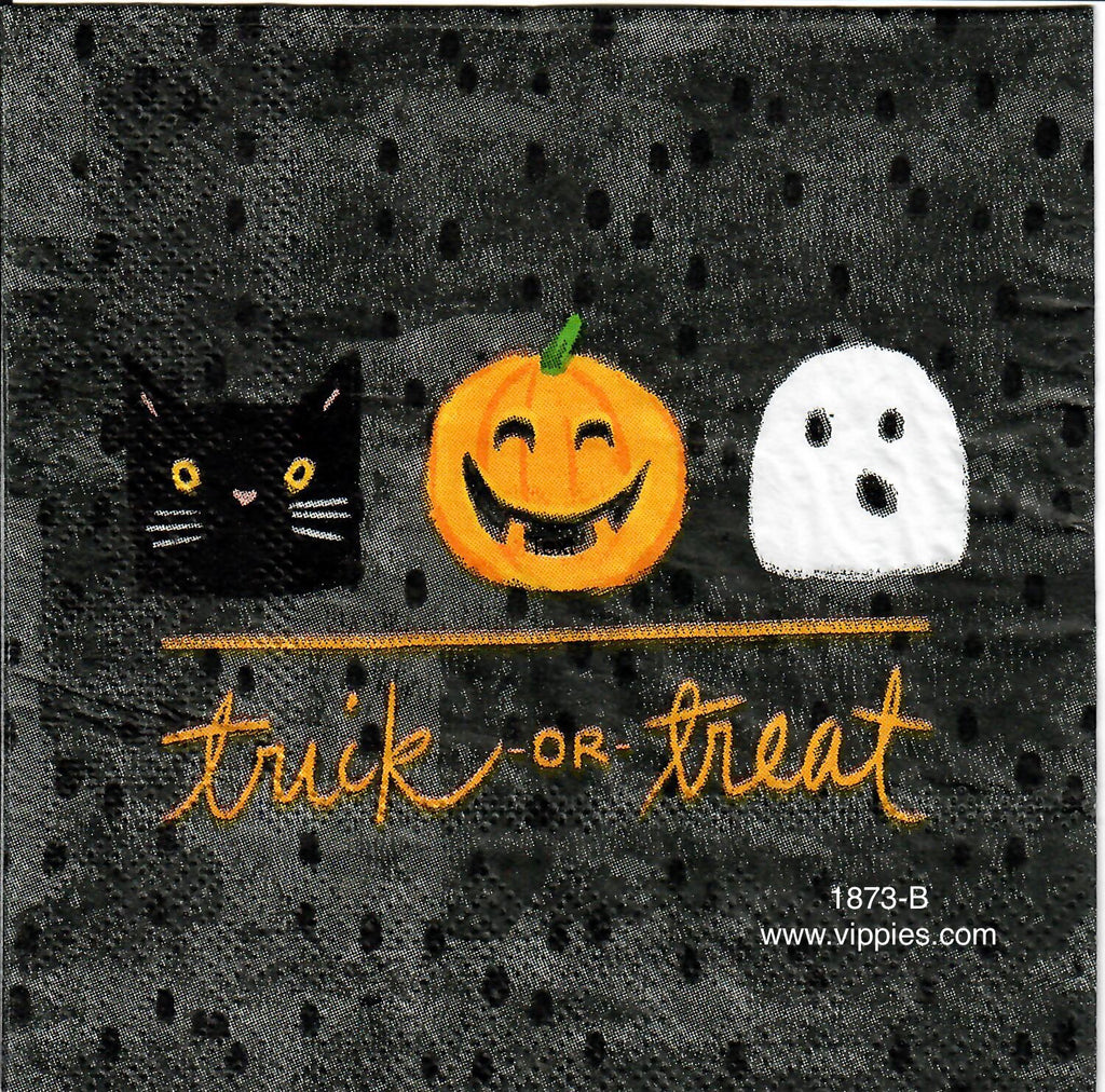 HWN-1873 Trick or Treat Trio Napkin for Decoupage