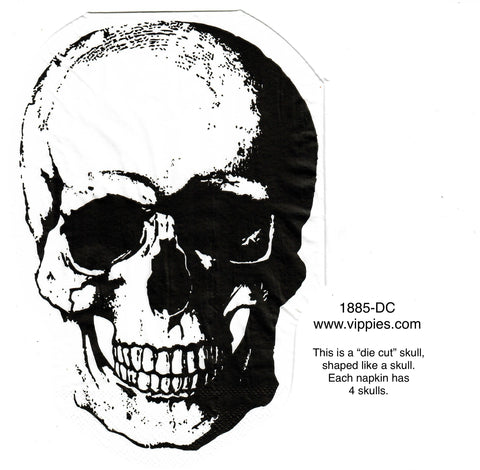 HWN-1885 Die Cut Skull Napkin for Decoupage