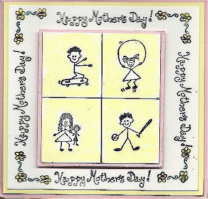 Girl Jump Rope Rubber Stamp 2116C