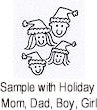 PSA - Holiday Family Personalized Stamp - PSA-1032