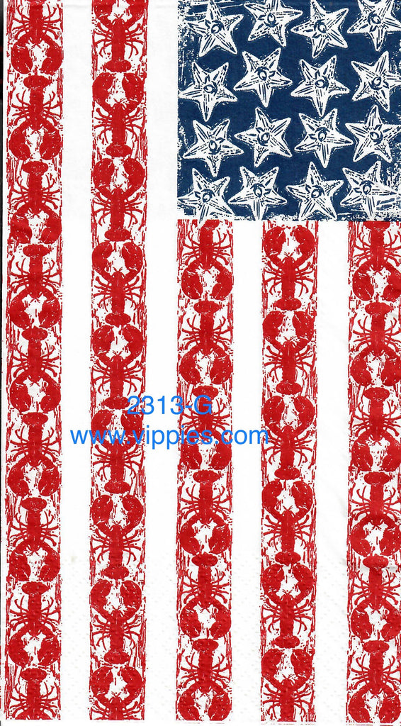 NS-2313-G Nautical Flag Guest Napkin for Decoupage