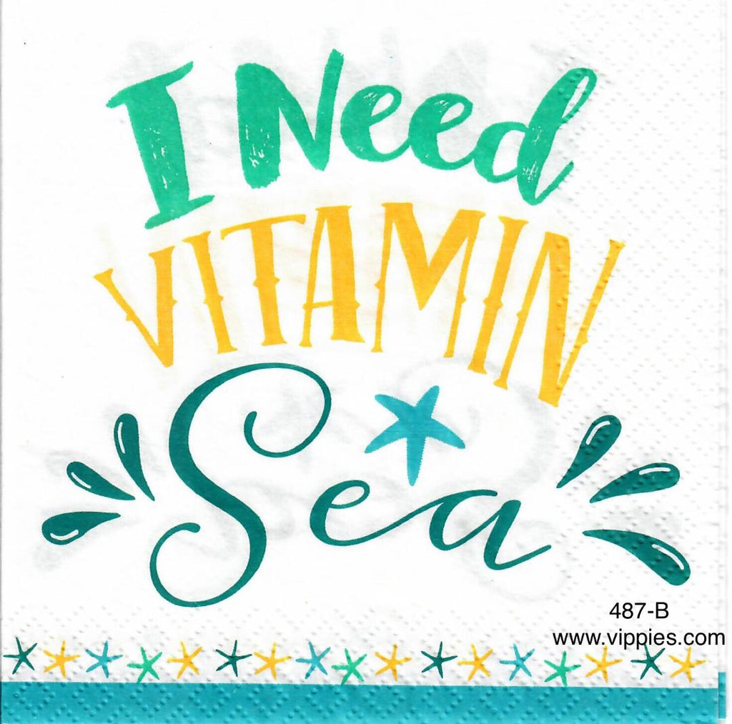 NS-487 Need Vitamin Sea Napkin for Decoupage