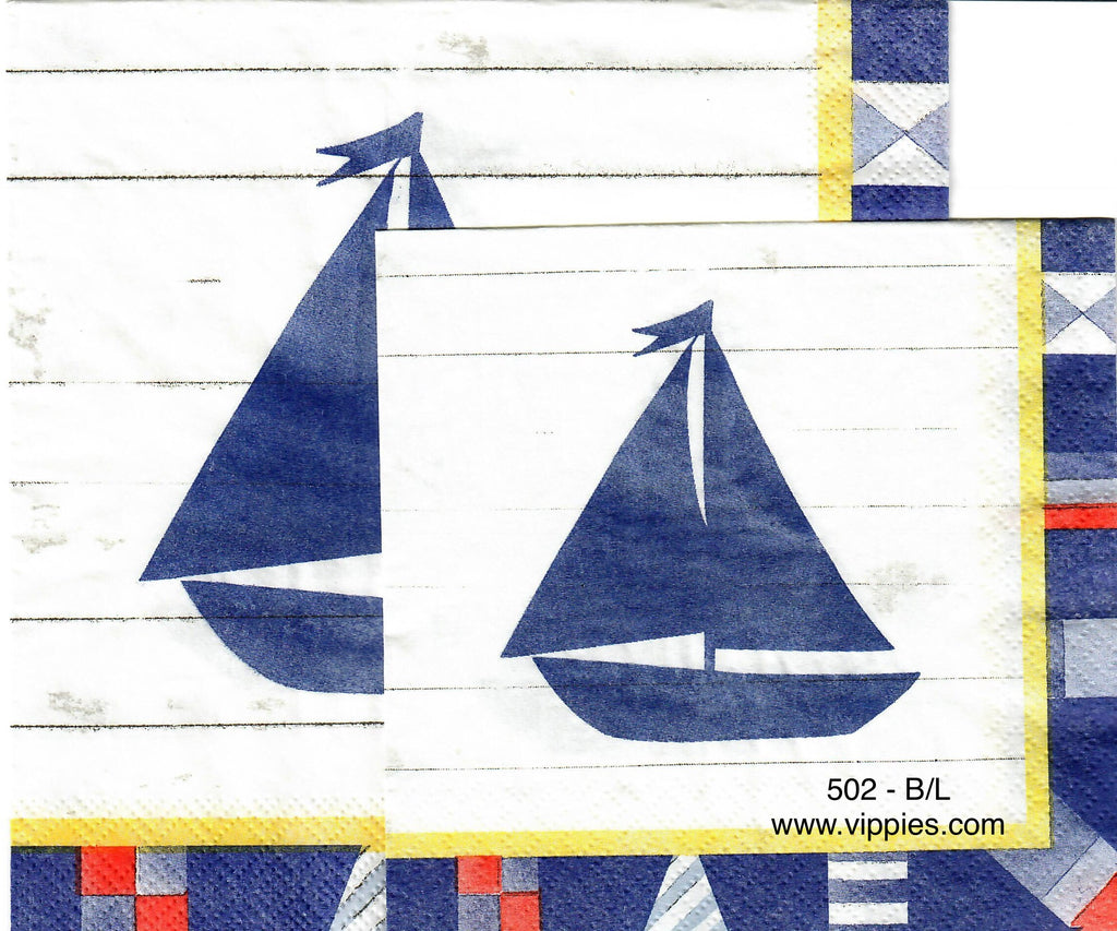 NS-502 Ship Shape Napkin for Decoupage