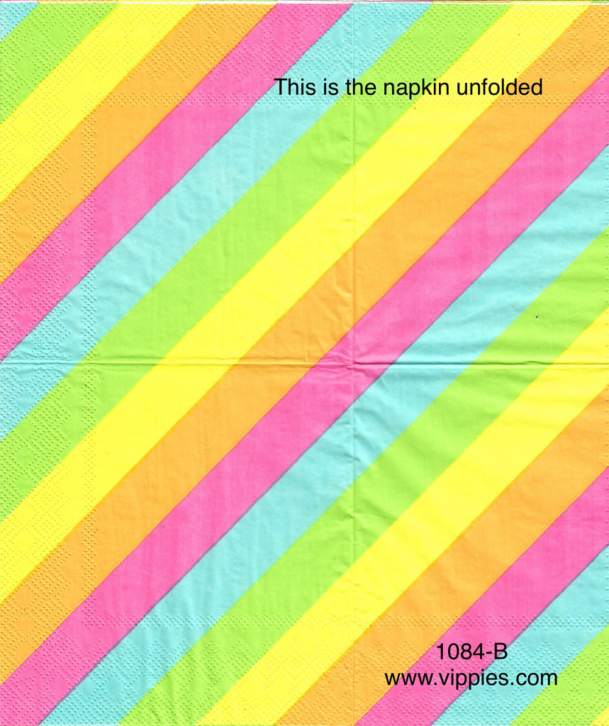OBJ-1084 Fruit Stripes Napkin for Decoupage