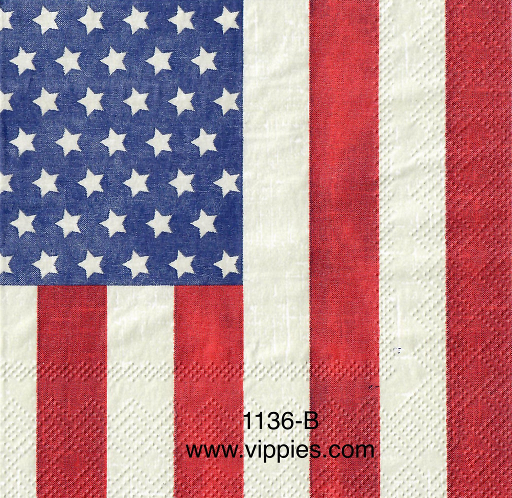 PAT-1136-B Hanging Flag Napkin for Decoupage