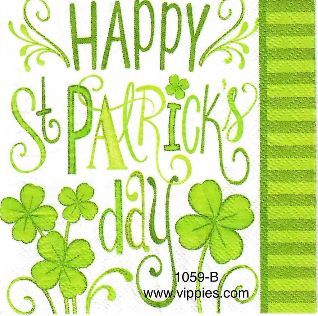 SPD-1059 Happy St. Patrick's Day Napkin for Decoupage