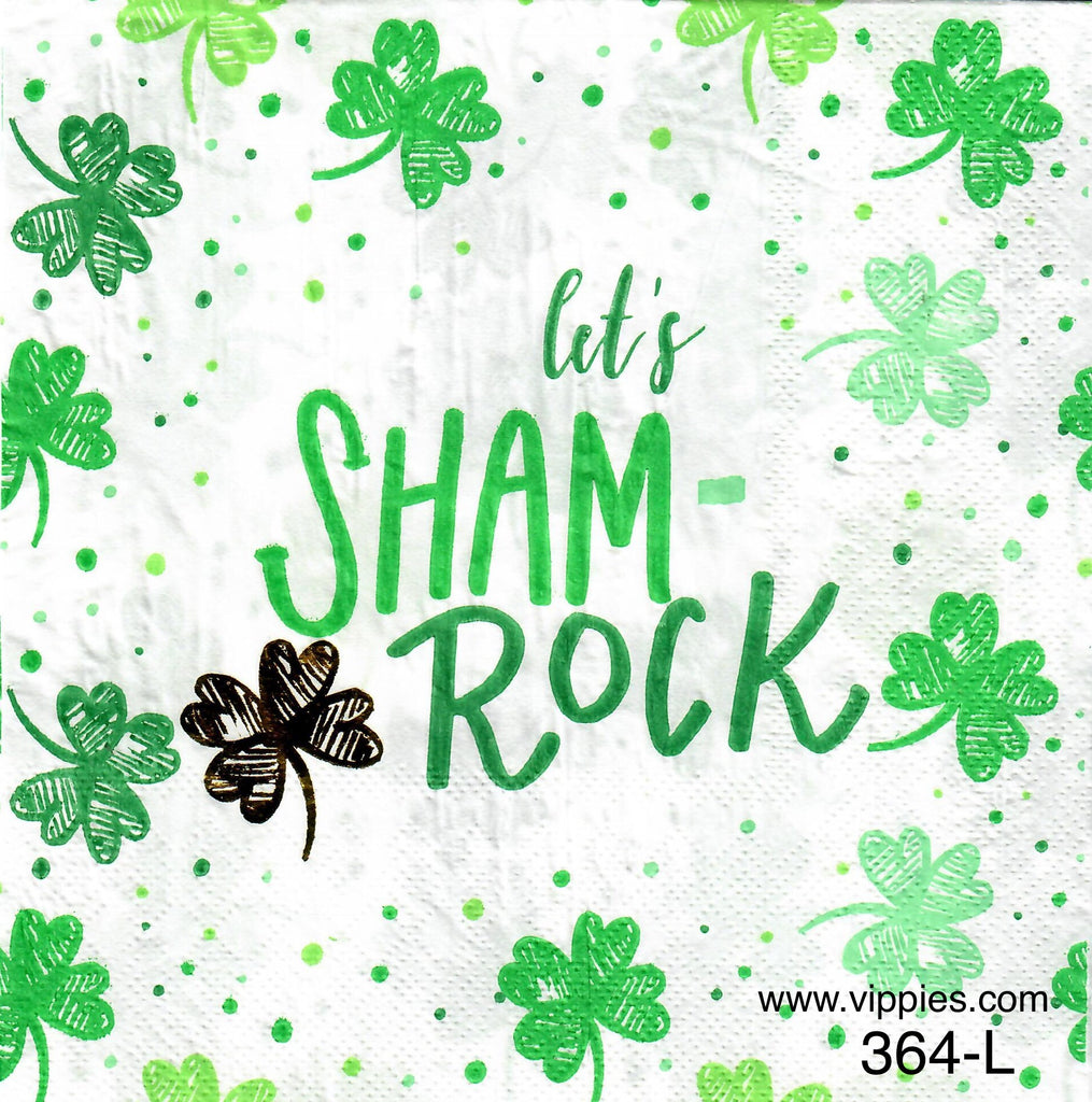 SPD-364 Lets ShamRock Napkin for Decoupage