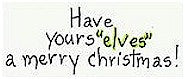 Yours"elves" Rubber Stamp 2555D