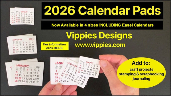2026 Self-Stick Calendar Pads and Easels