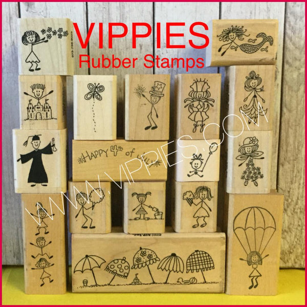 Beach, Summer and Flower Rubber Stamps