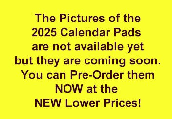 Large 2025 Self-Stick Calendar Pads